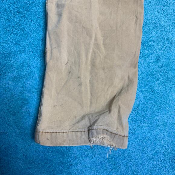 Carhartt Double Knee Carpenter Pants 40x30 Relaxed Fit Tan Workwear Distressed - Picture 14 of 16